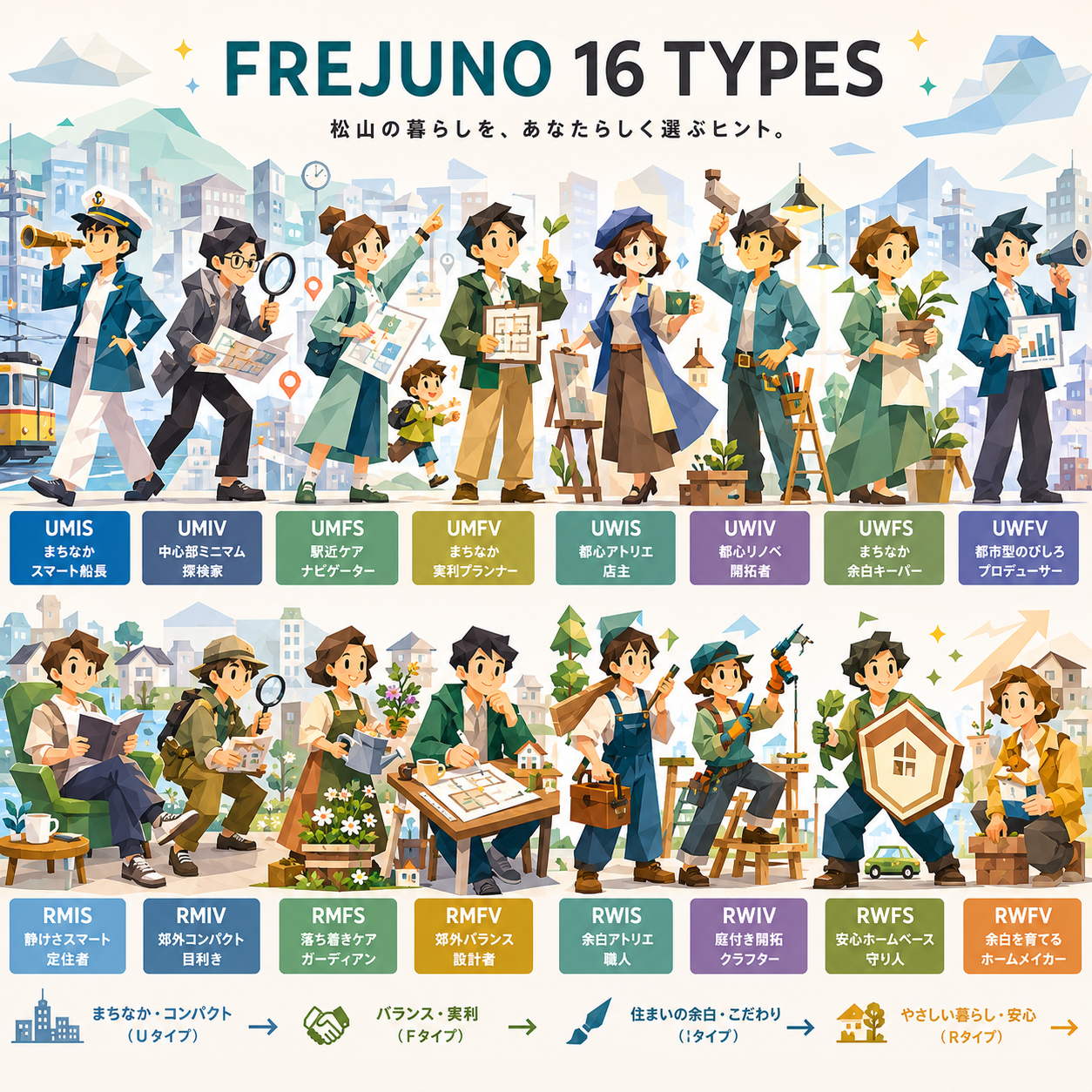 FREJUNO 16タイプ 全体像